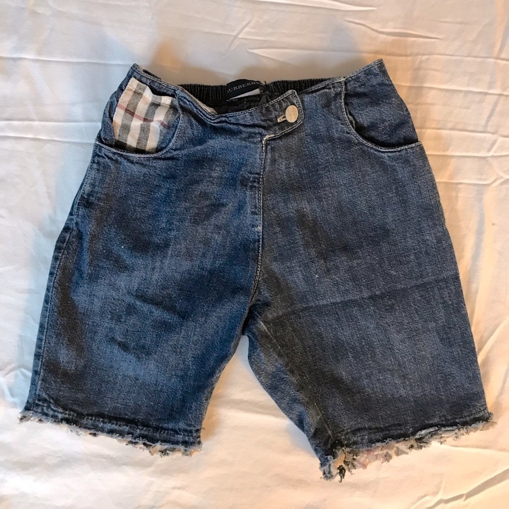 Burberry Denim and Check Shorts